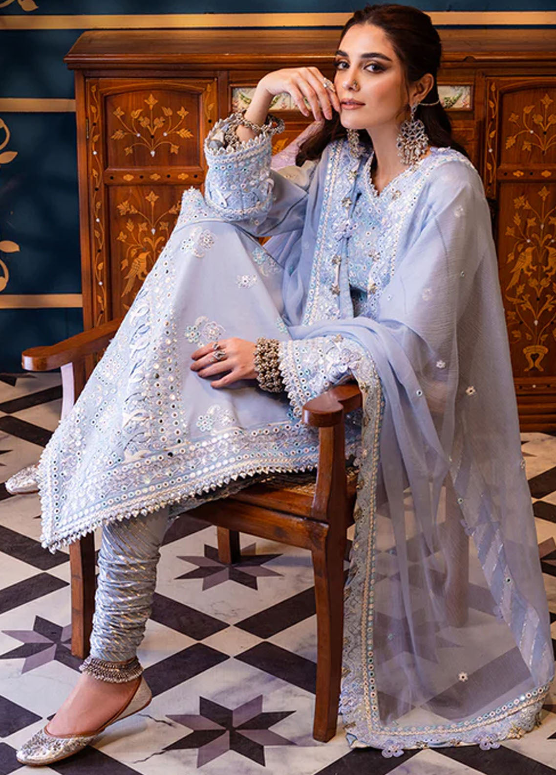 Fasana-e-Ishq By Asim Jofa Eid Luxury Lawn Collection 2024 AJFI-12