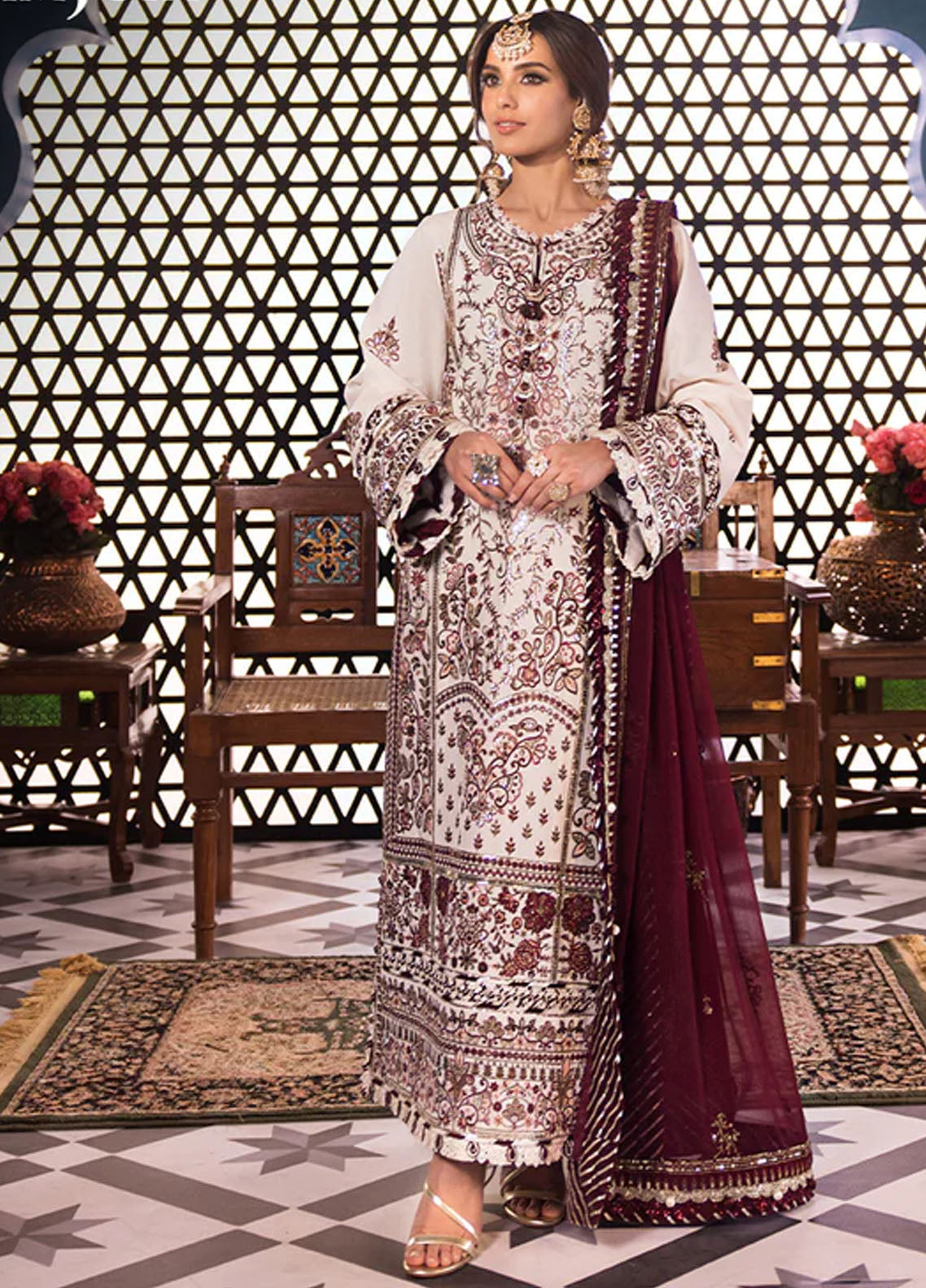 Fasana-e-Ishq By Asim Jofa Eid Luxury Lawn Collection 2024 AJFI-13