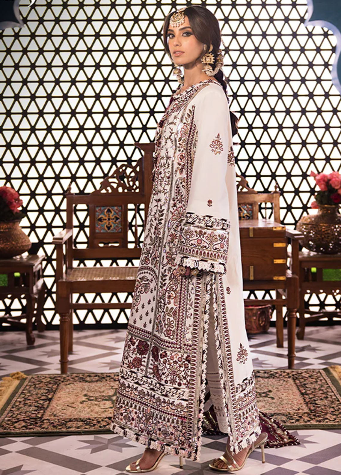 Fasana-e-Ishq By Asim Jofa Eid Luxury Lawn Collection 2024 AJFI-13