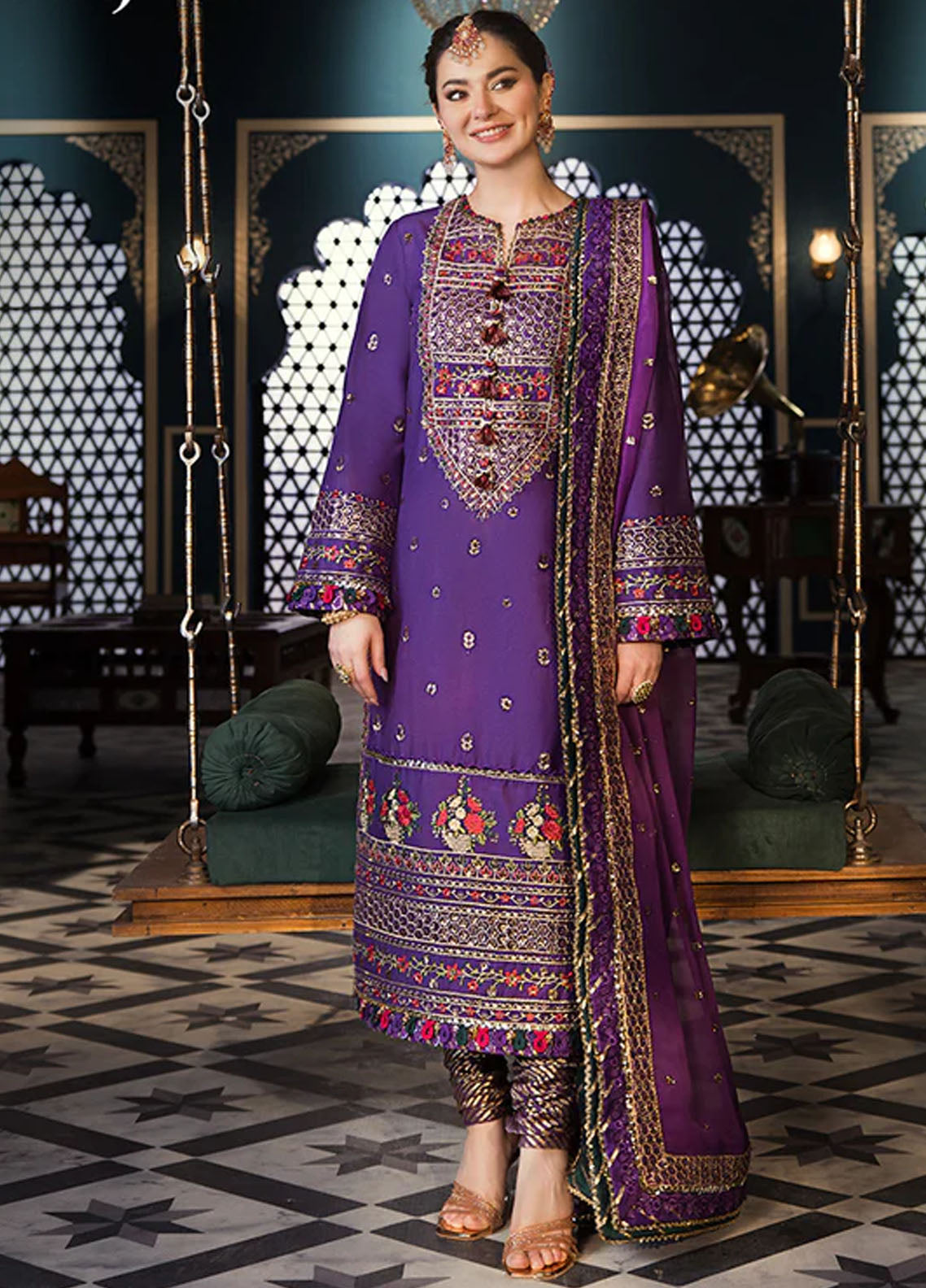 Fasana-e-Ishq By Asim Jofa Eid Luxury Lawn Collection 2024 AJFI-16