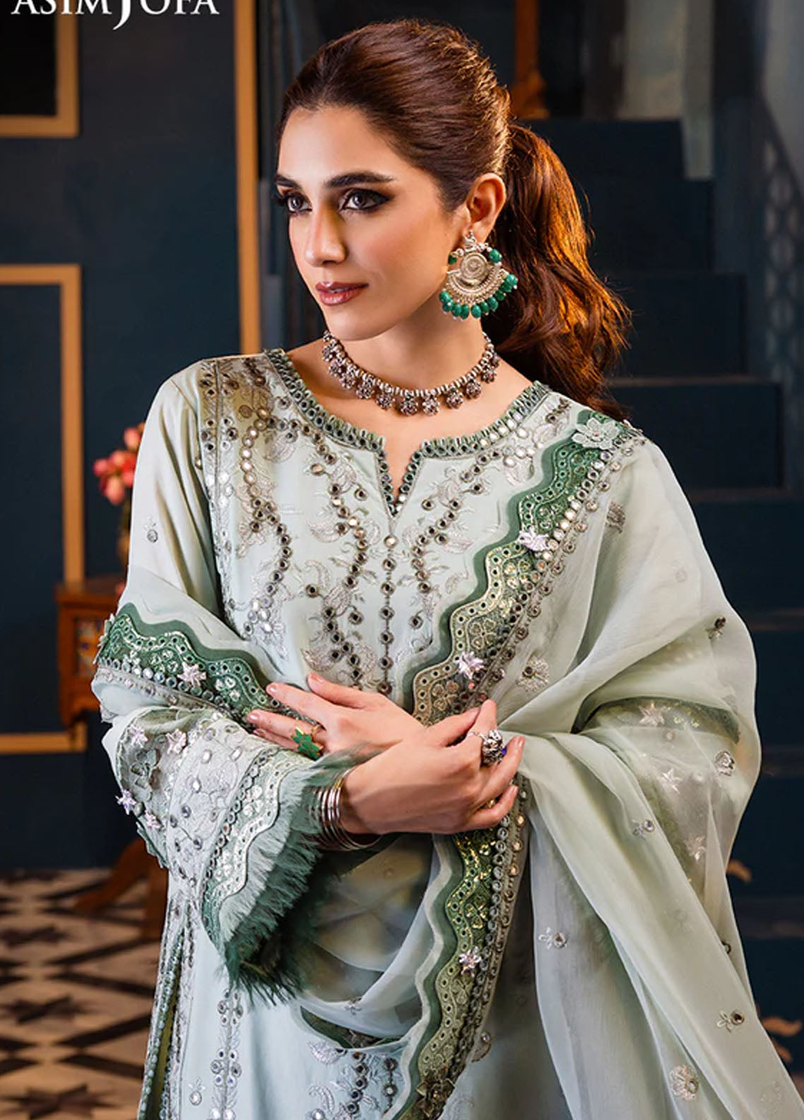 Fasana-e-Ishq By Asim Jofa Eid Luxury Lawn Collection 2024 AJFI-17