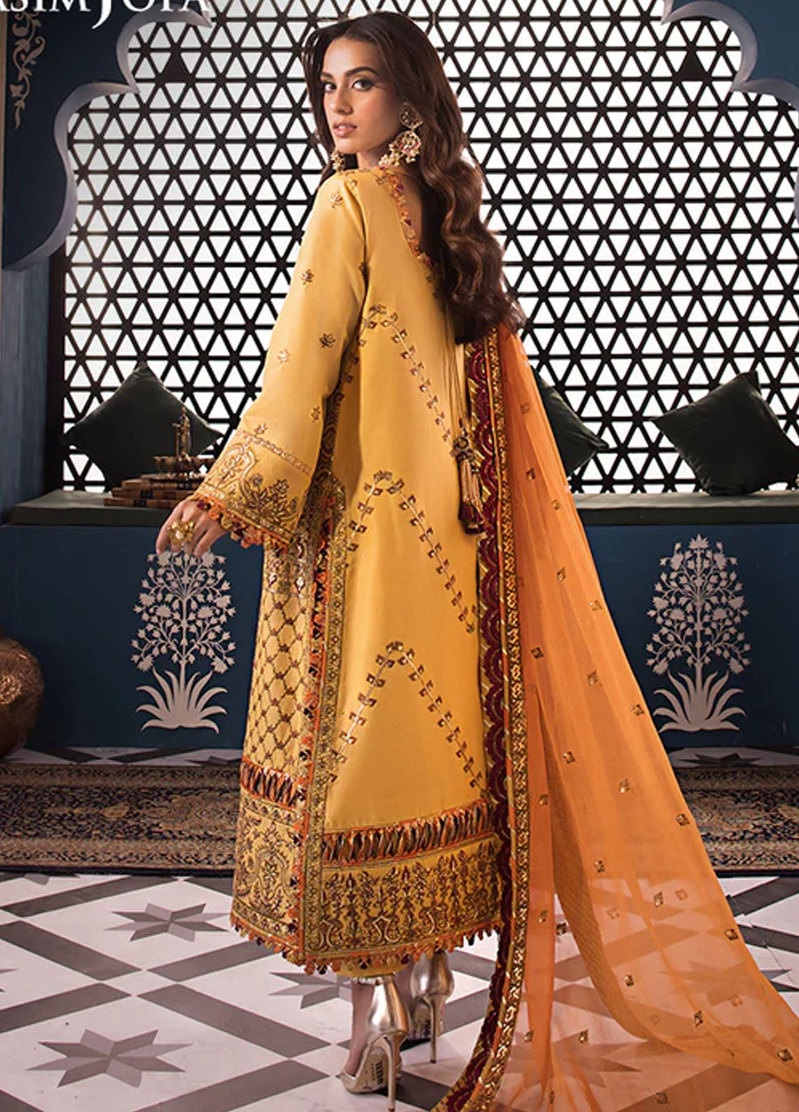 Fasana-e-Ishq By Asim Jofa Eid Luxury Lawn Collection 2024 AJFI-19