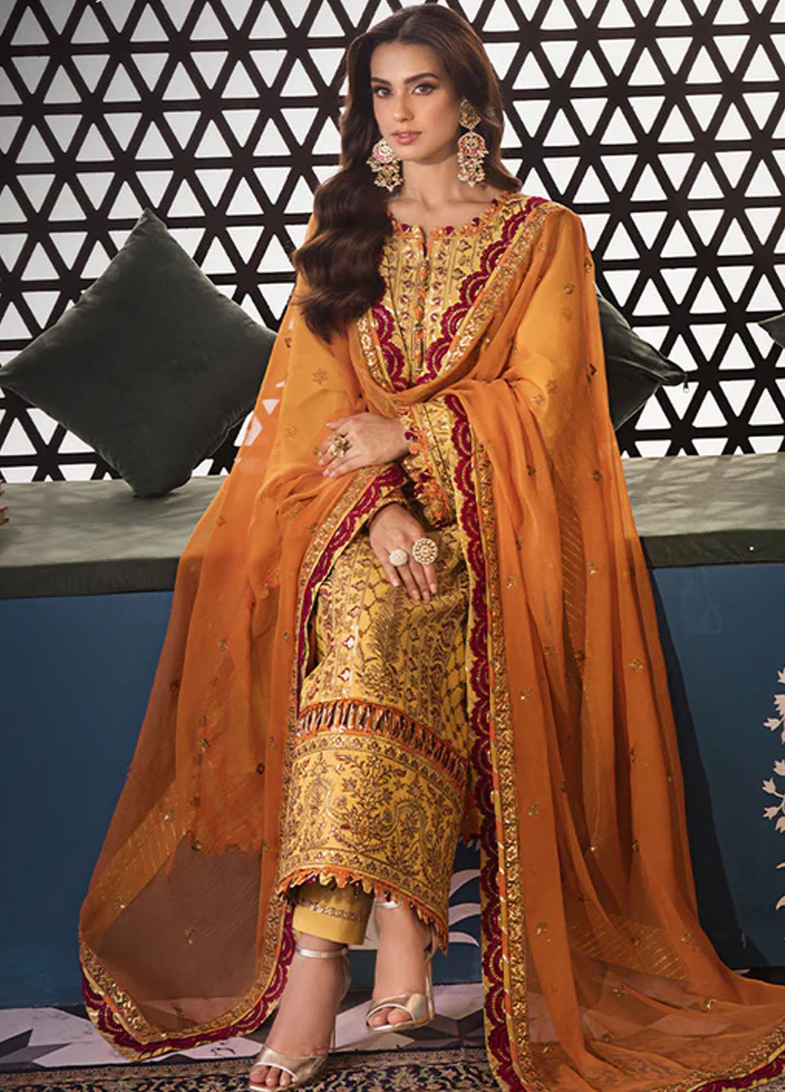 Fasana-e-Ishq By Asim Jofa Eid Luxury Lawn Collection 2024 AJFI-19