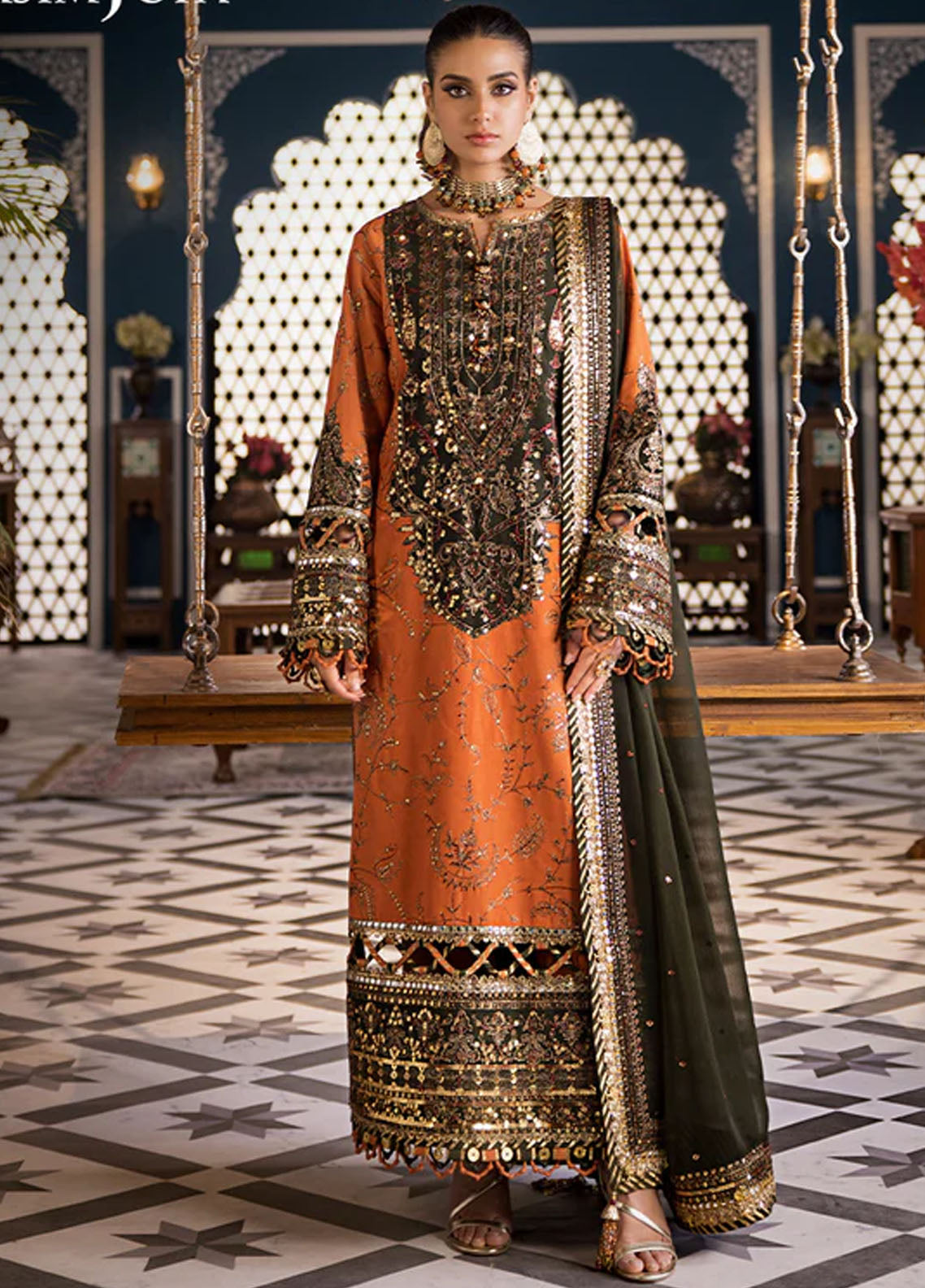 Fasana-e-Ishq By Asim Jofa Eid Luxury Lawn Collection 2024 AJFI-24