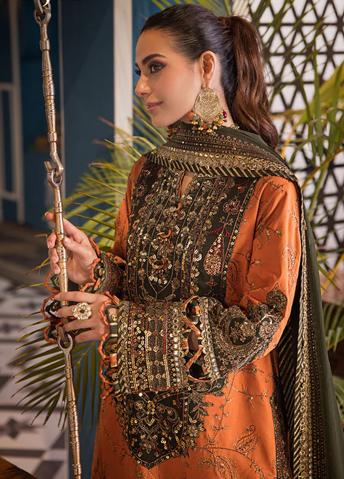 Fasana-e-Ishq By Asim Jofa Eid Luxury Lawn Collection 2024 AJFI-24