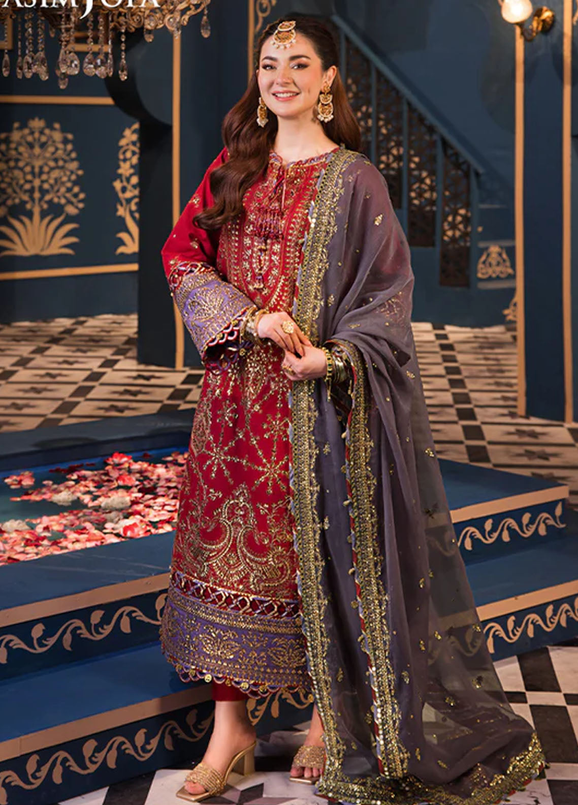 Fasana-e-Ishq By Asim Jofa Eid Luxury Lawn Collection 2024 AJFI-27