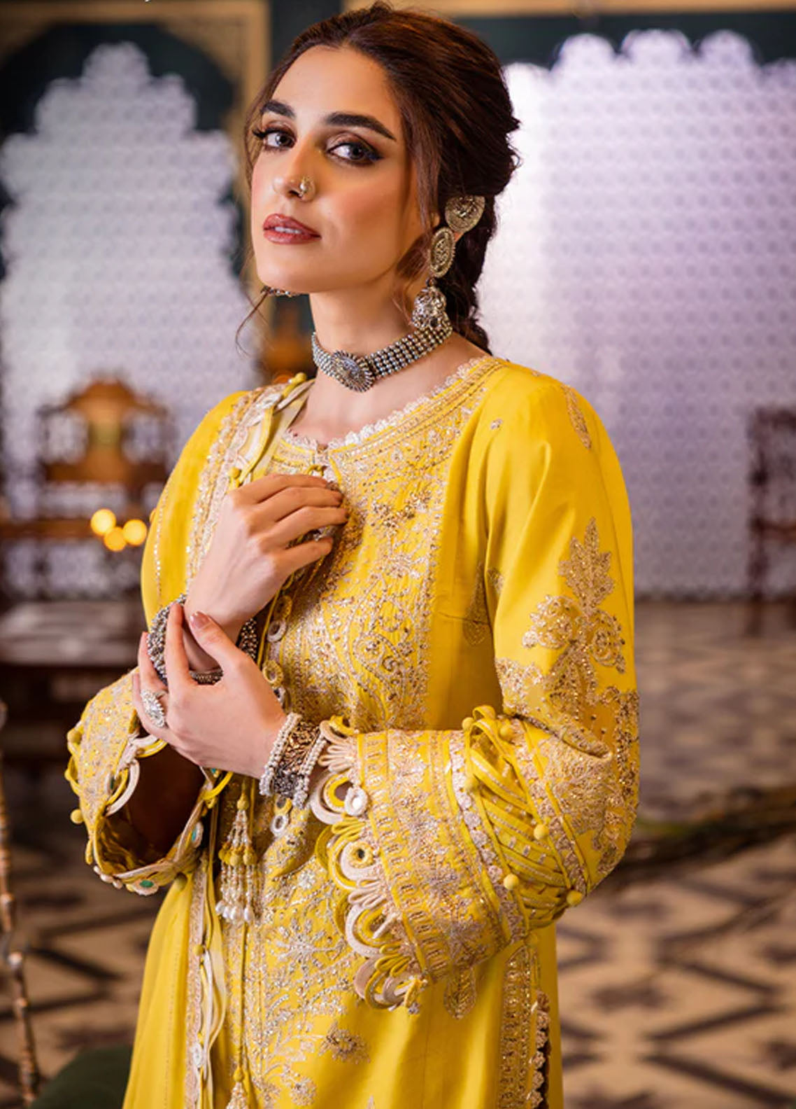 Fasana-e-Ishq By Asim Jofa Eid Luxury Lawn Collection 2024 AJFI-29