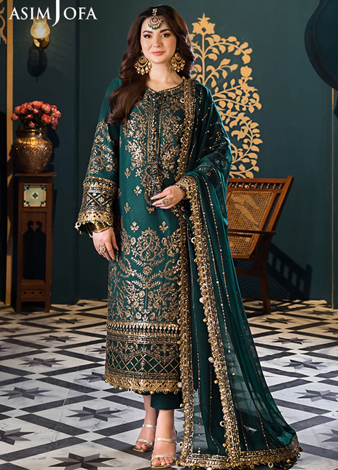 Fasana-e-Ishq By Asim Jofa Eid Luxury Lawn Collection 2024 AJFI-30