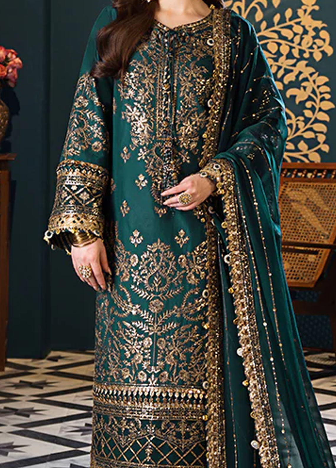 Fasana-e-Ishq By Asim Jofa Eid Luxury Lawn Collection 2024 AJFI-30