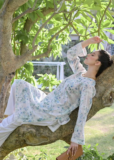 Fascino Pret Embroidered Silk 2 Piece Suit Lily