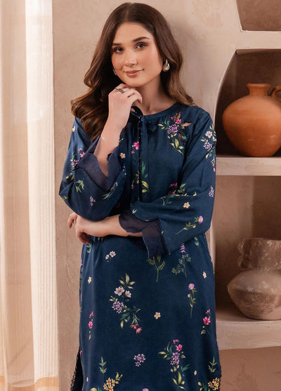 Fiore By Meerak Printed Linen Suit Unstitched 2 Piece MRK24FL Azura - Fall Collection