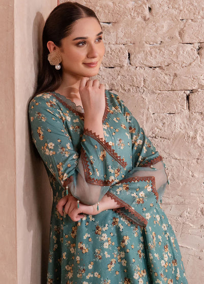 Fiore By Meerak Printed Linen Suit Unstitched 2 Piece MRK24FL Elma - Fall Collection