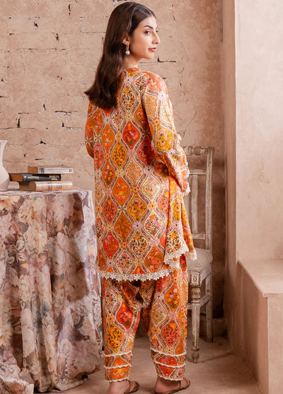 Fiore By Meerak Printed Linen Suit Unstitched 2 Piece MRK24FL Glint - Fall Collection