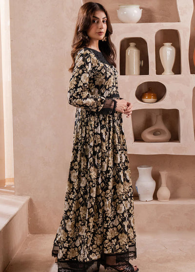 Fiore By Meerak Printed Linen Suit Unstitched 2 Piece MRK24FL Onyx - Fall Collection