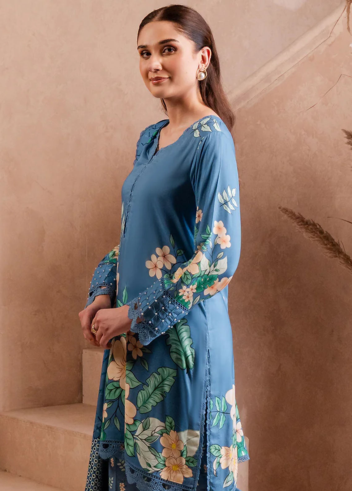 Fiore By Meerak Printed Linen Suit Unstitched 3 Piece MRK24FL Ethereal - Fall Collection