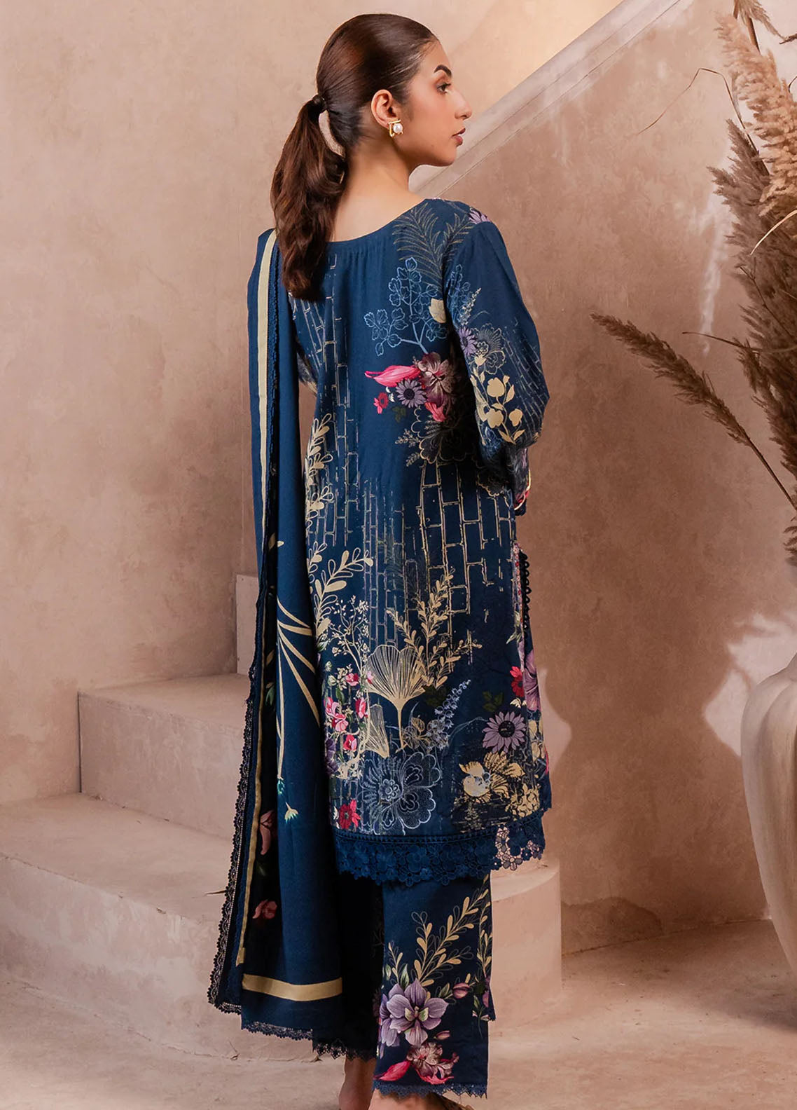 Fiore By Meerak Printed Linen Suit Unstitched 3 Piece MRK24FL Flow - Fall Collection