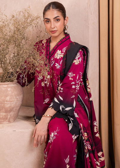 Fiore By Meerak Printed Linen Suit Unstitched 3 Piece MRK24FL Twilight - Fall Collection