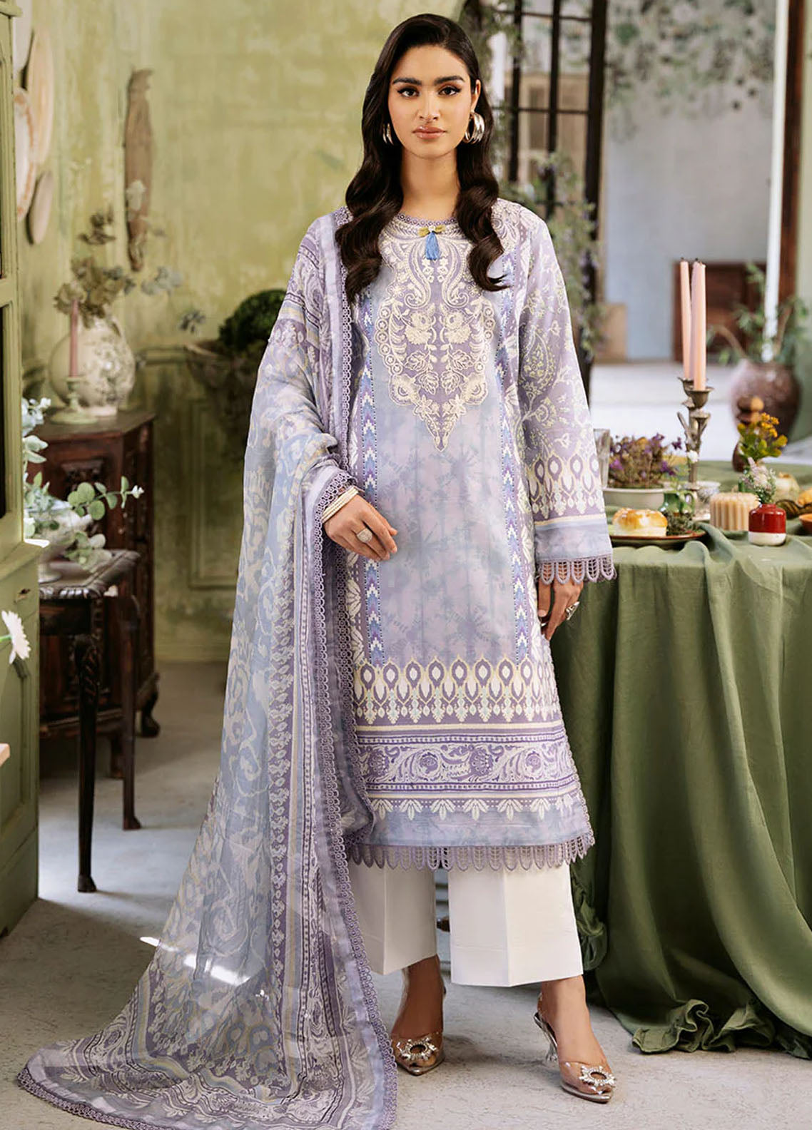 Flora by Roheenaz Unstitched Printed Lawn Collection 2024 RNP-02B Lumina