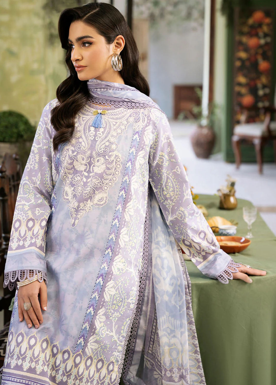 Flora by Roheenaz Unstitched Printed Lawn Collection 2024 RNP-02B Lumina