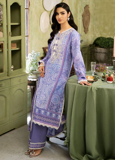 Flora by Roheenaz Unstitched Printed Lawn Collection 2024 RNP-03A Celestia