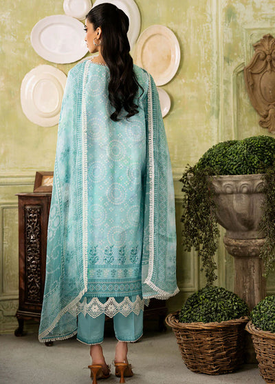 Flora by Roheenaz Unstitched Printed Lawn Collection 2024 RNP-03B Mirage