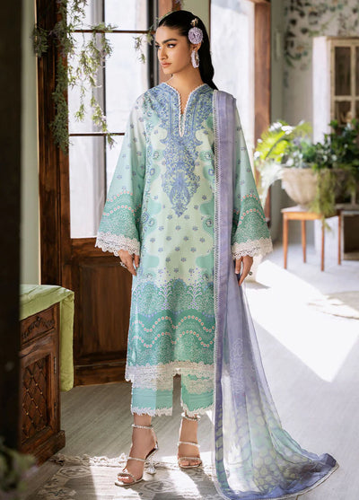 Flora by Roheenaz Unstitched Printed Lawn Collection 2024 RNP-04A Elysium
