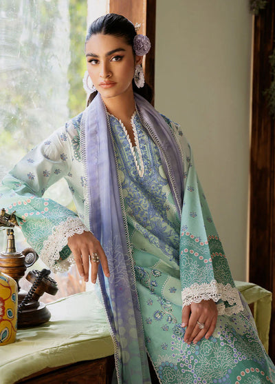 Flora by Roheenaz Unstitched Printed Lawn Collection 2024 RNP-04A Elysium