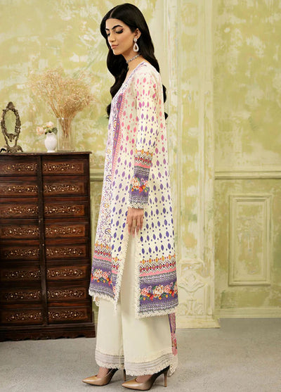 Flora by Roheenaz Unstitched Printed Lawn Collection 2024 RNP-06B Evangeline