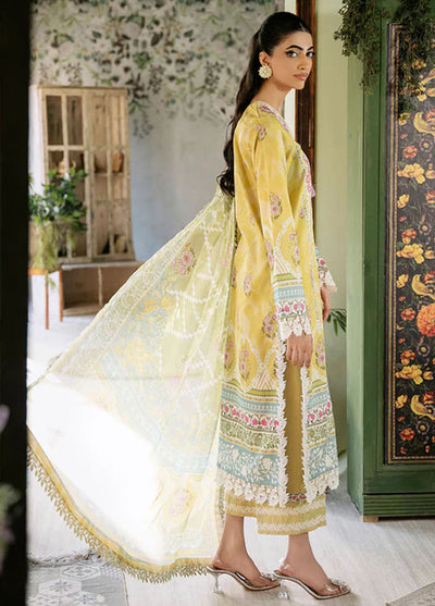 Flora by Roheenaz Unstitched Printed Lawn Collection 2024 RNP-07B Mystique