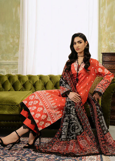Flora by Roheenaz Unstitched Printed Lawn Collection 2024 RNP-08A Solstice