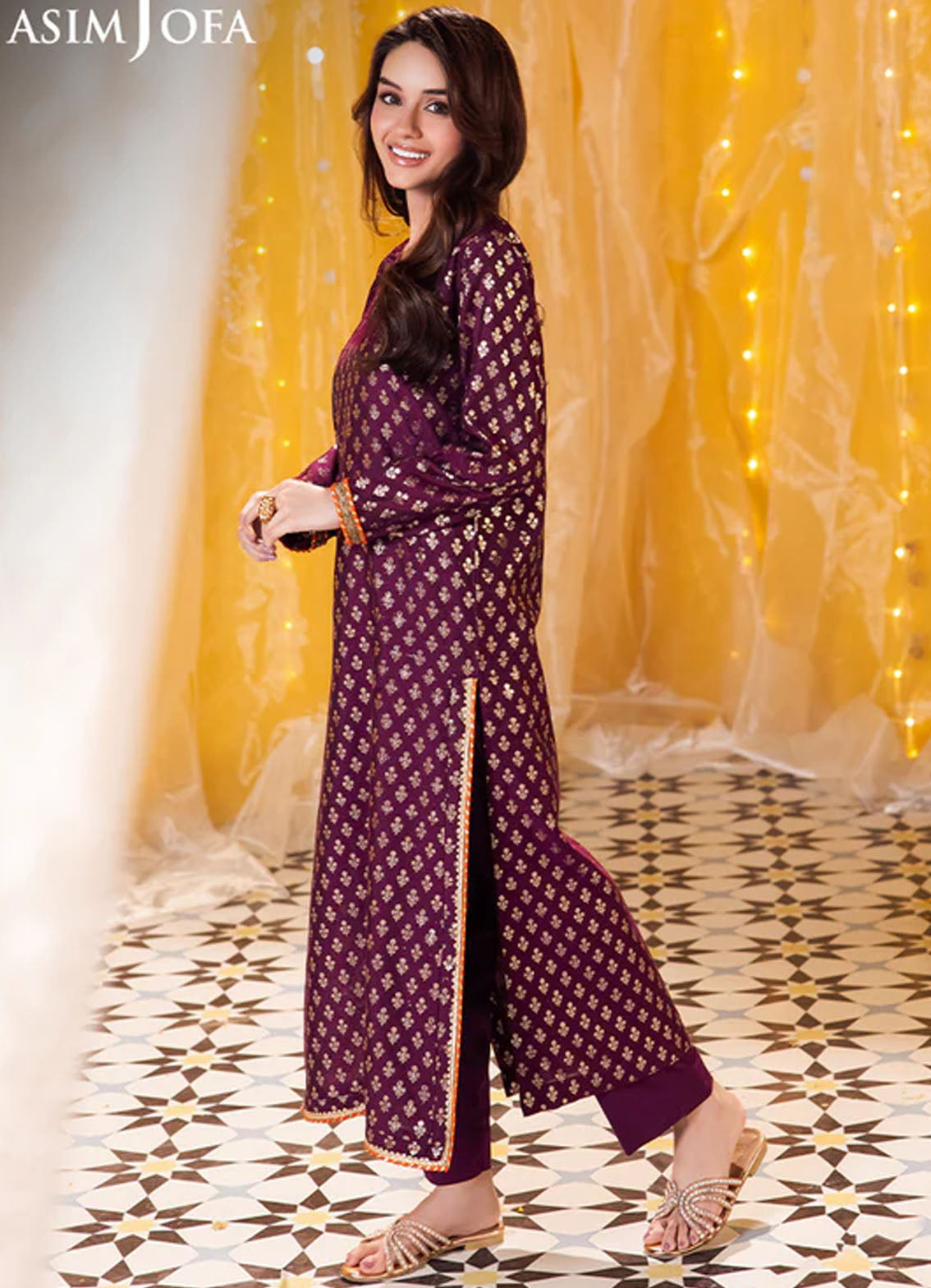 Floral Pattern By Asim Jofa Pret Embroidered Jacquard 2 Piece Suit AJFP-03