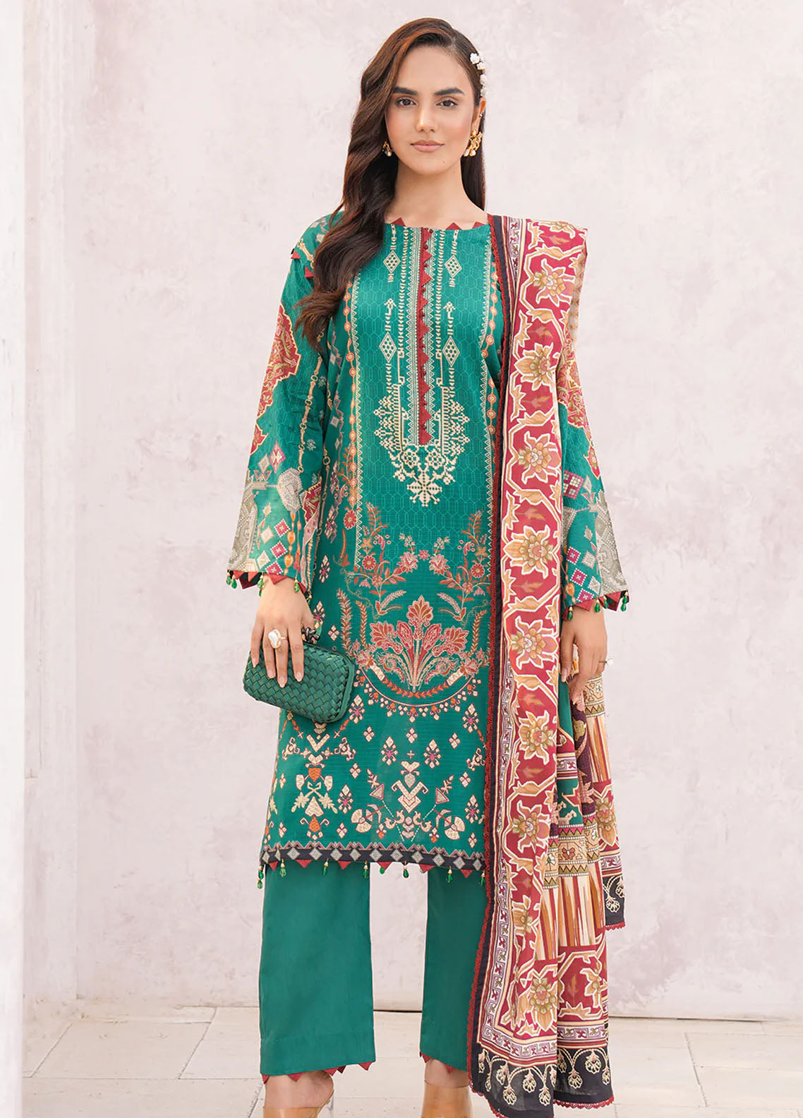 Floral Serenade By Meerak Unstitched Lawn Collection 2024 Daisy Daze