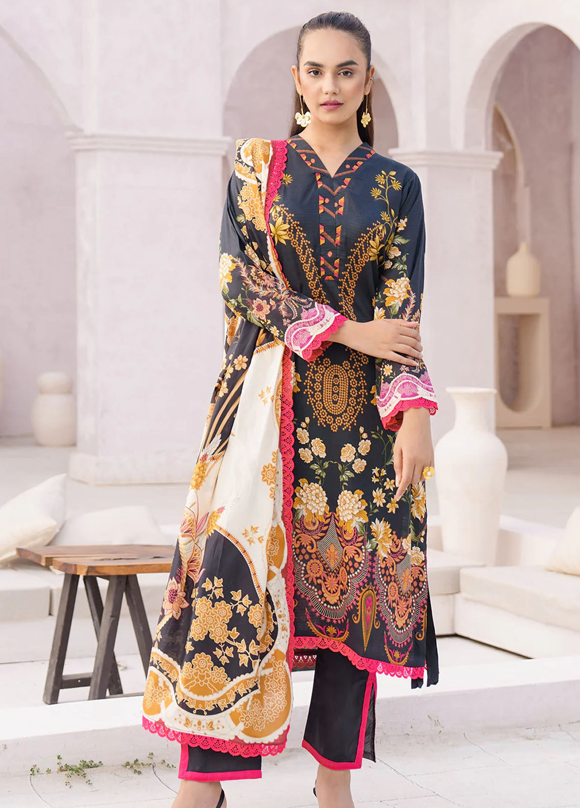 Floral Serenade By Meerak Unstitched Lawn Collection 2024 Floriage