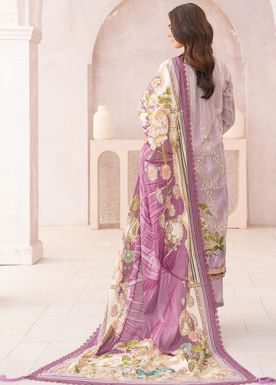 Floral Serenade By Meerak Unstitched Lawn Collection 2024 Lily Glow