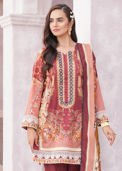 Floral Serenade By Meerak Unstitched Lawn Collection 2024 Rosebud