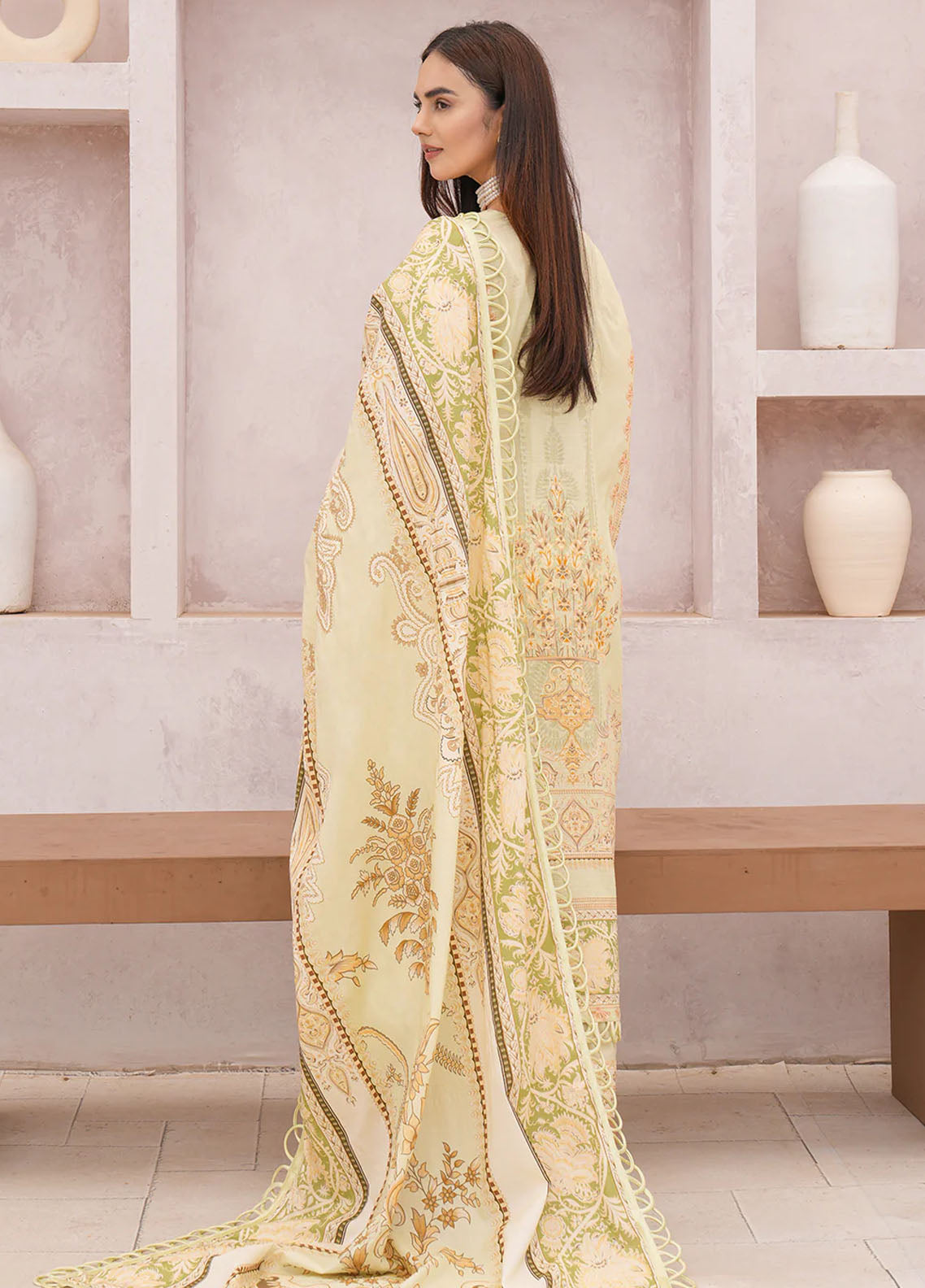 Floral Serenade By Meerak Unstitched Lawn Collection 2024 Sunflower