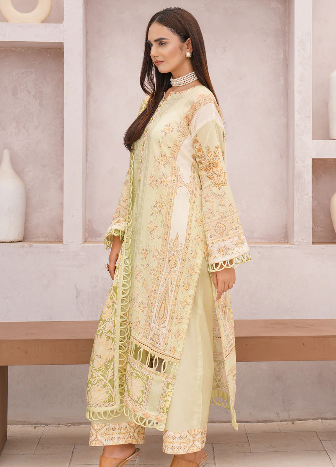 Floral Serenade By Meerak Unstitched Lawn Collection 2024 Sunflower