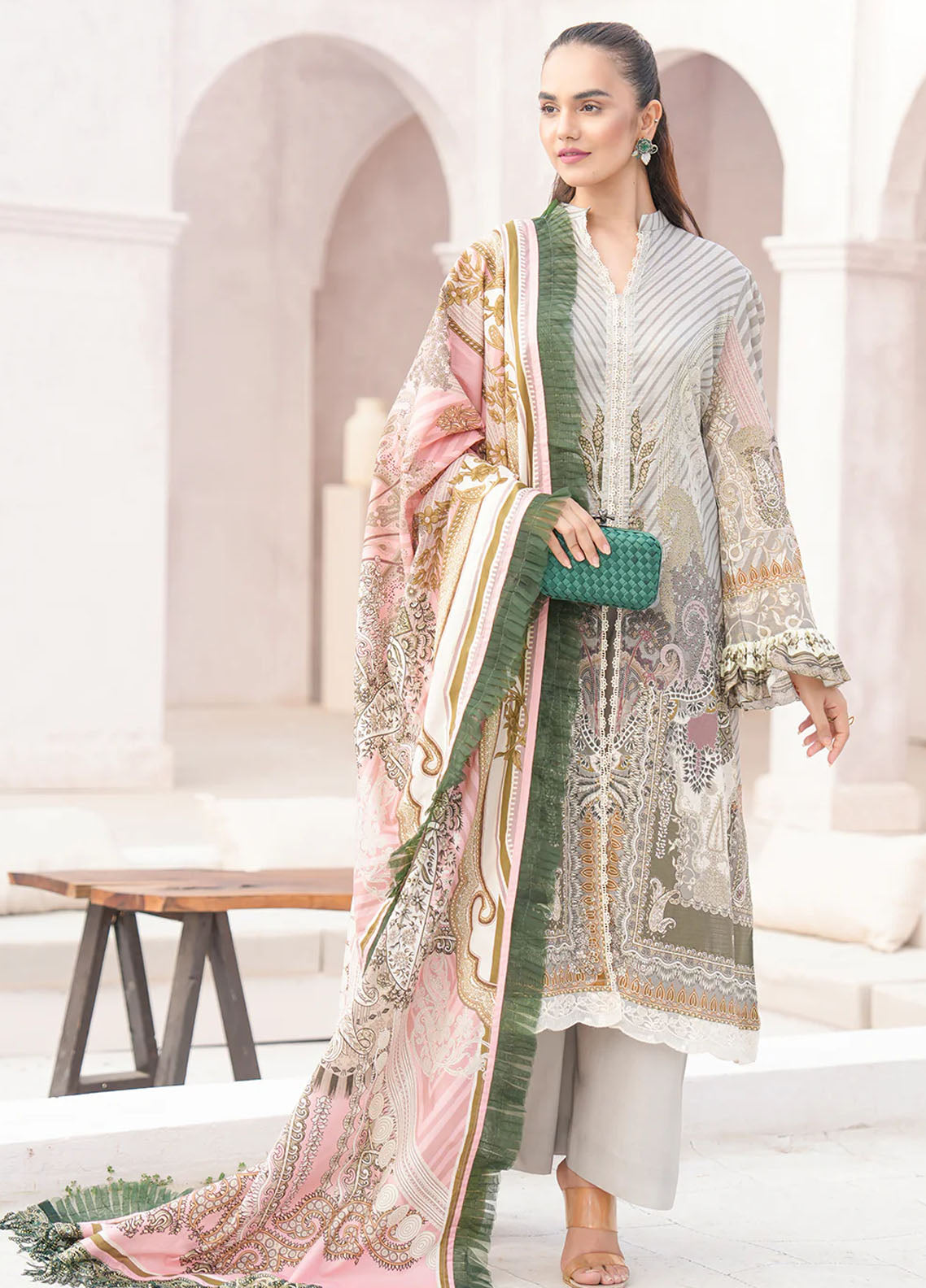 Floral Serenade By Meerak Unstitched Lawn Collection 2024 Tulip Twist