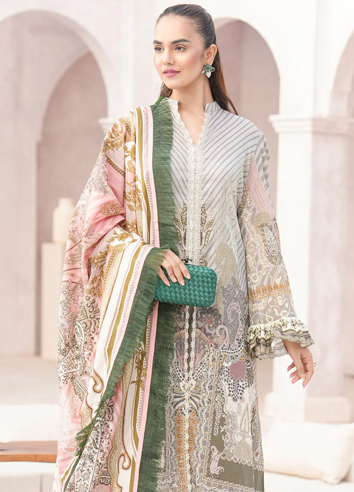 Floral Serenade By Meerak Unstitched Lawn Collection 2024 Tulip Twist