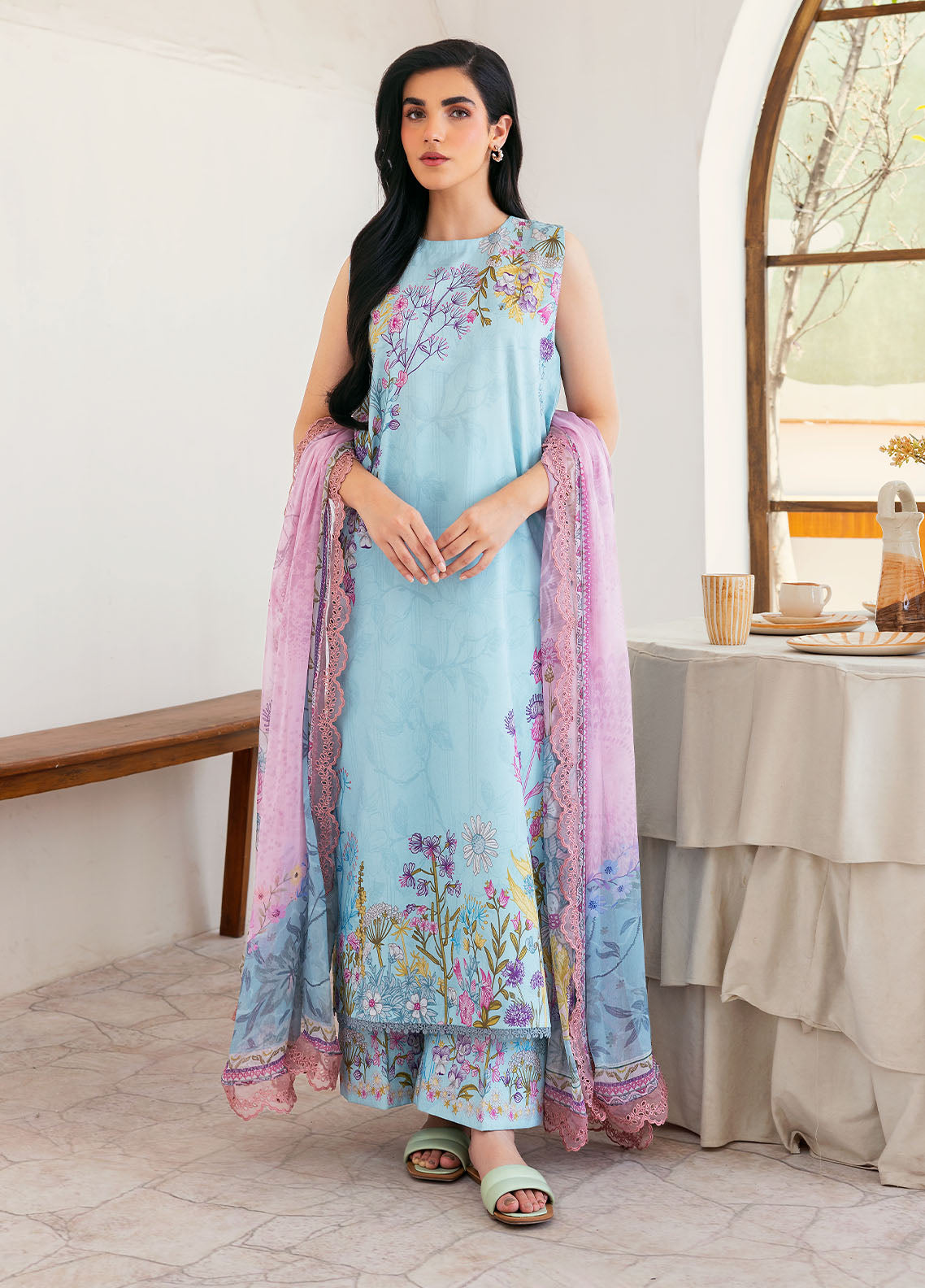 Florent Digital Printed Lawn Suits Unstitched 3 Piece FL25LP FL-09
