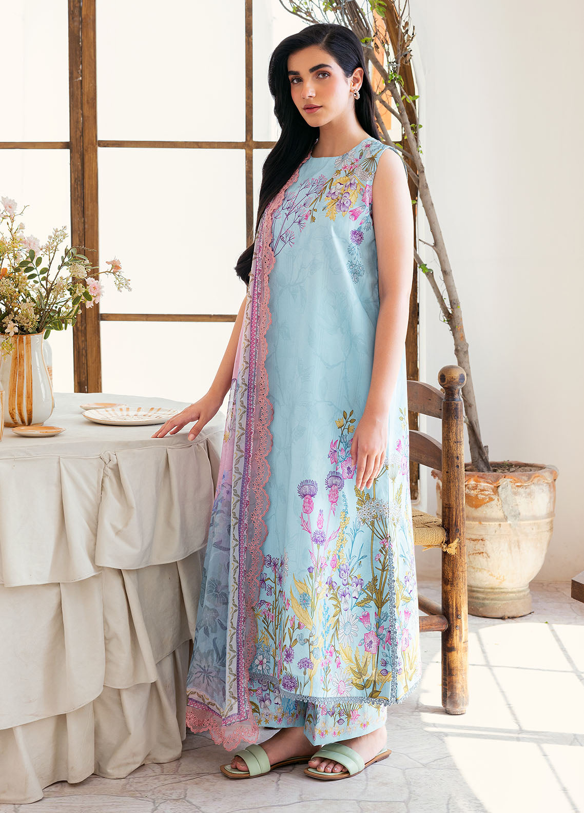 Florent Digital Printed Lawn Suits Unstitched 3 Piece FL25LP FL-09