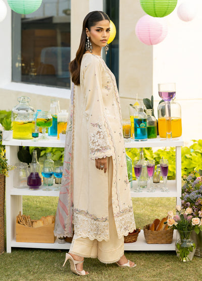 Florent Embroidered Lawn Suits Unstitched 3 Piece FL25EF FL-3 B