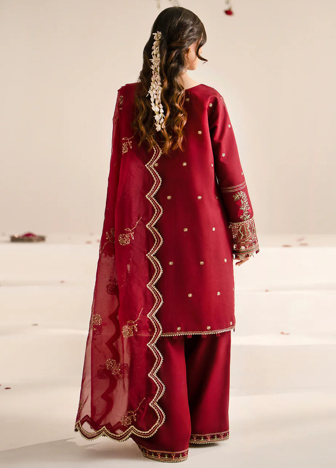 Fozia Khalid Pret Embroidered Cotton 3 Piece Suit Maya