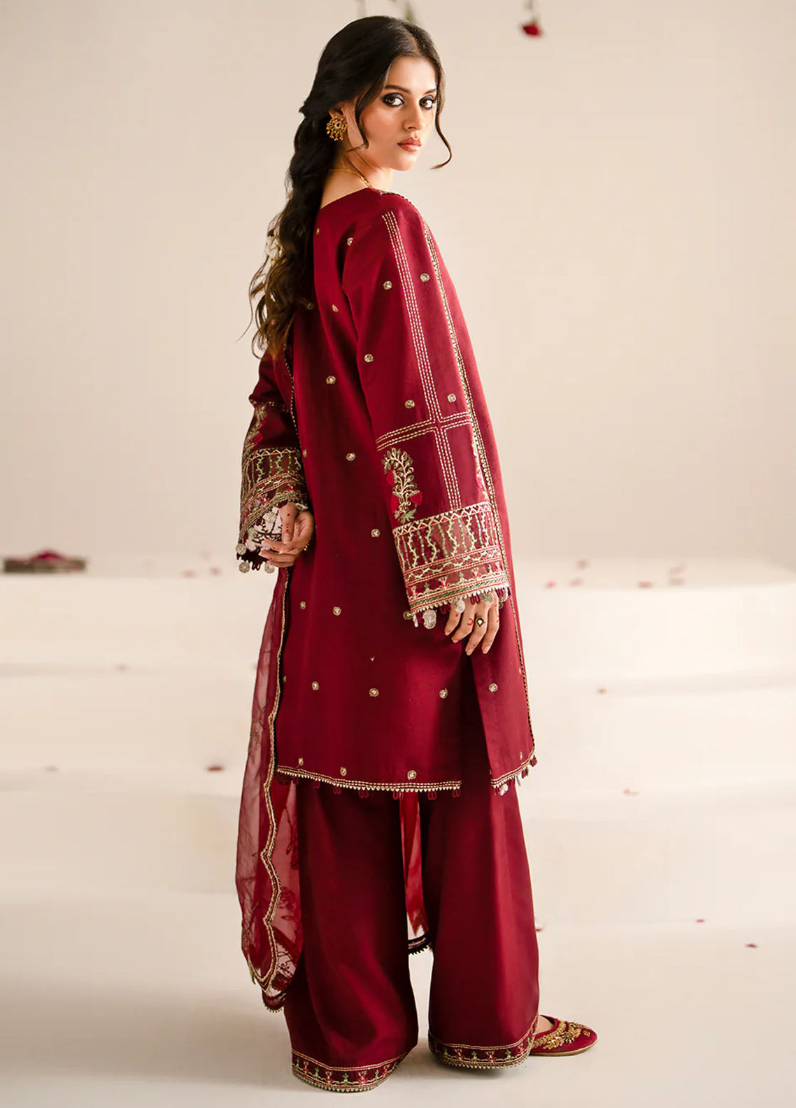 Fozia Khalid Pret Embroidered Cotton 3 Piece Suit Maya