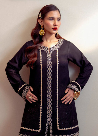 Fozia Khalid Pret Embroidered Cotton Net 2 Piece Suit Rivaj