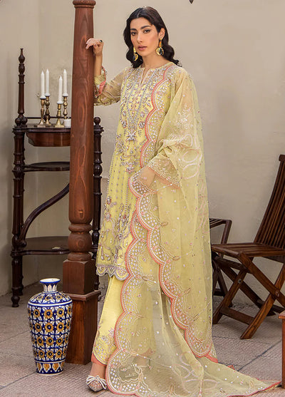 Fozia Khalid Pret Embroidered Net 3 Piece Suit Antheia