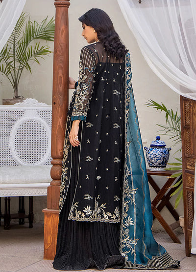 Fozia Khalid Pret Embroidered Net 3 Piece Suit Belle Espoir