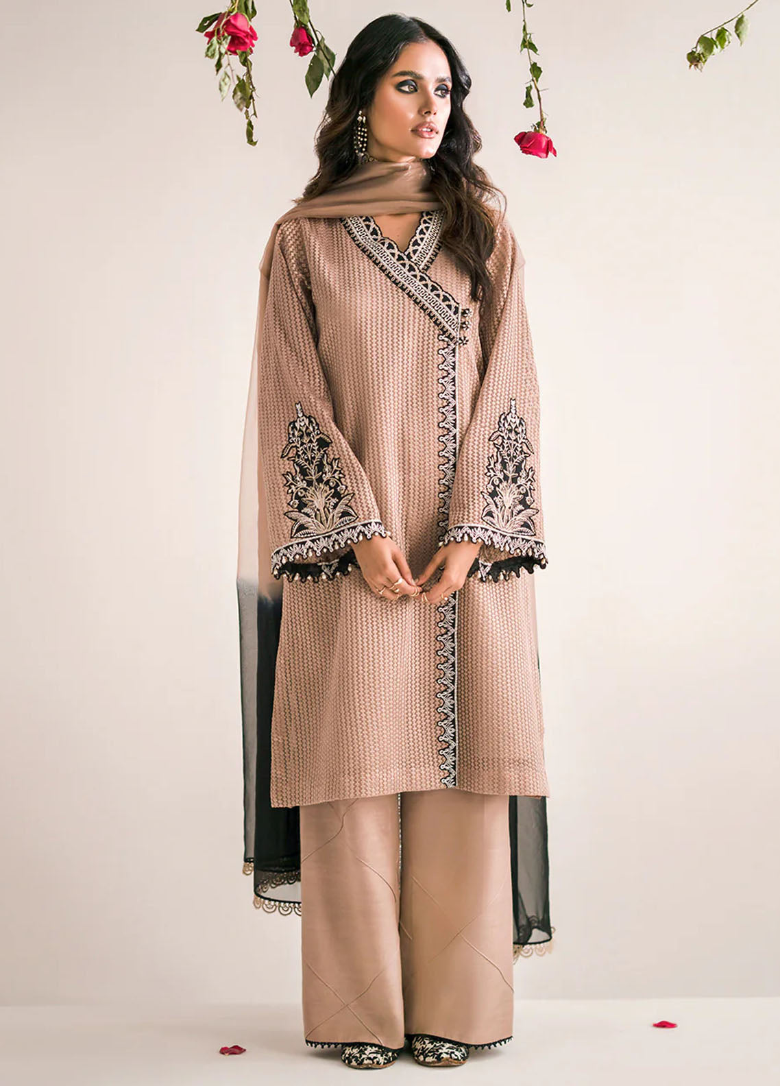 Fozia Khalid Pret Embroidered Organza 3 Piece Suit Ceren