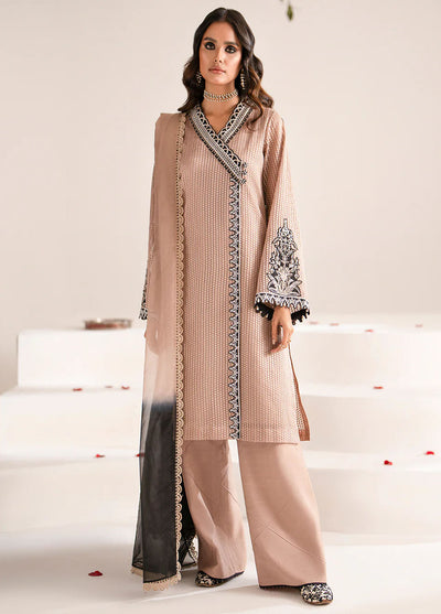 Fozia Khalid Pret Embroidered Organza 3 Piece Suit Ceren