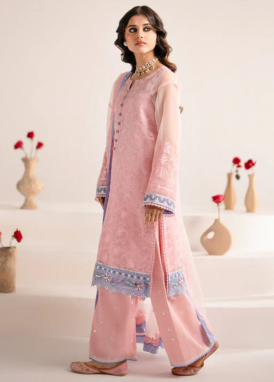 Fozia Khalid Pret Embroidered Organza 3 Piece Suit Gulfam